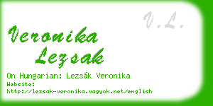 veronika lezsak business card