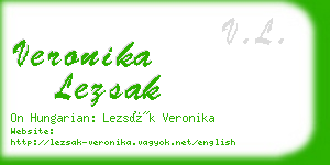 veronika lezsak business card